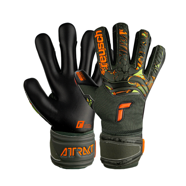 Reusch Attrakt Gold X Finger Support Junior 5372050 5555 grün grau 1